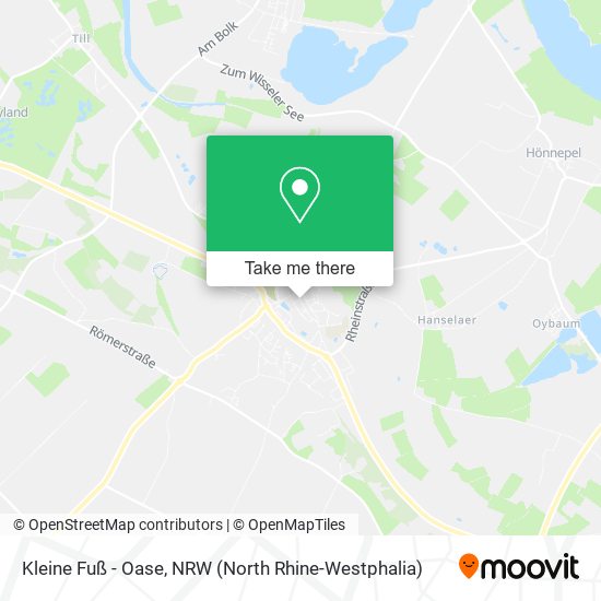 Kleine Fuß - Oase map