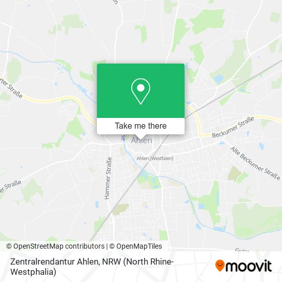 Zentralrendantur Ahlen map
