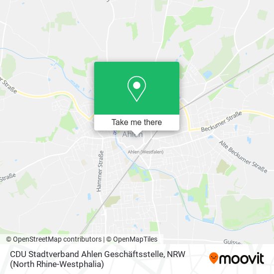 CDU Stadtverband Ahlen Geschäftsstelle map