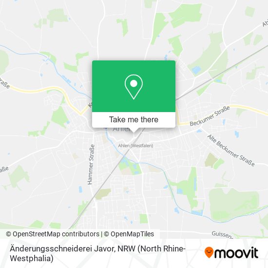 Änderungsschneiderei Javor map