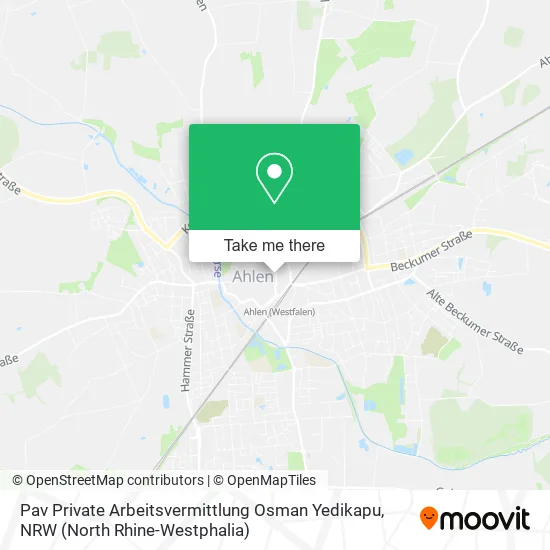 Карта Pav Private Arbeitsvermittlung Osman Yedikapu