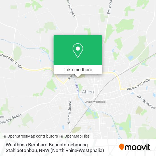 Westhues Bernhard Bauunternehmung Stahlbetonbau map