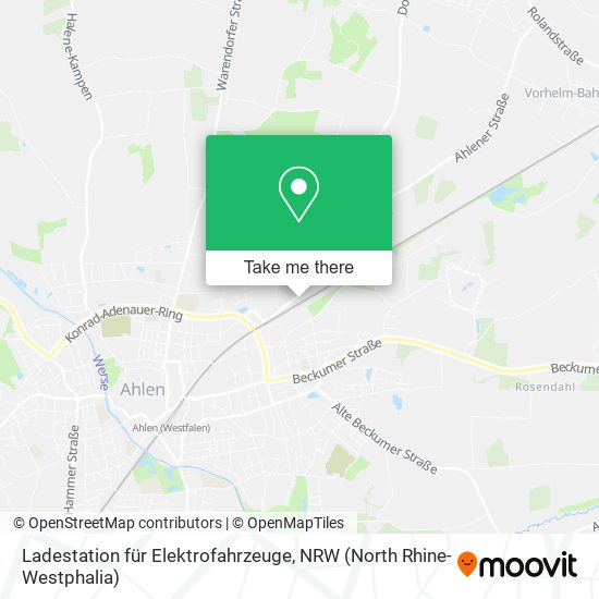 Ladestation für Elektrofahrzeuge map