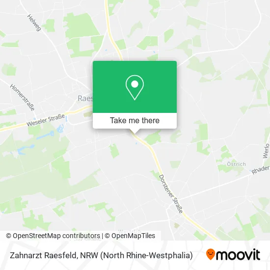 Карта Zahnarzt Raesfeld