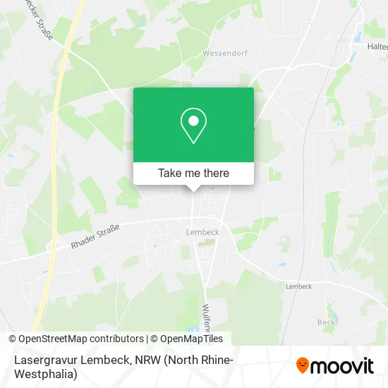 Lasergravur Lembeck map