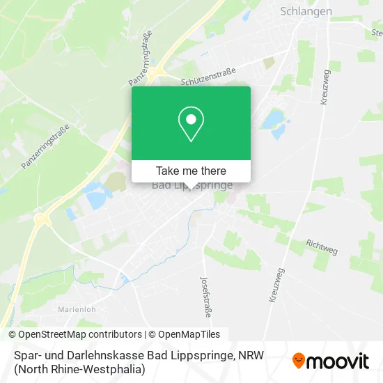 Карта Spar- und Darlehnskasse Bad Lippspringe