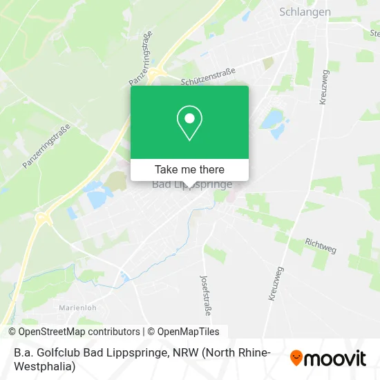 B.a. Golfclub Bad Lippspringe map