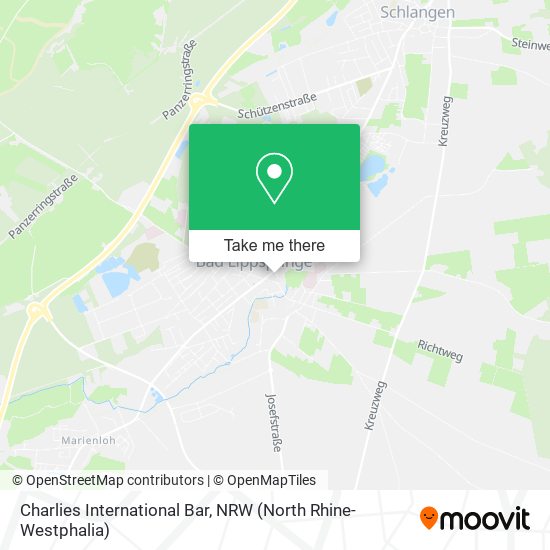 Charlies International Bar map