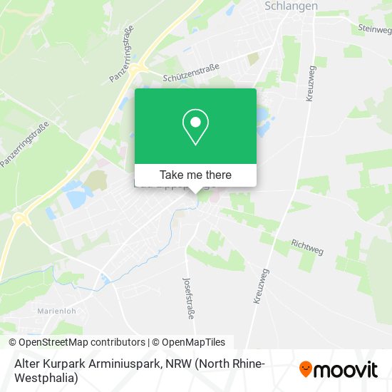 Alter Kurpark Arminiuspark map