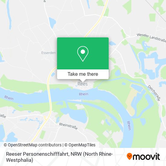 Reeser Personenschifffahrt map