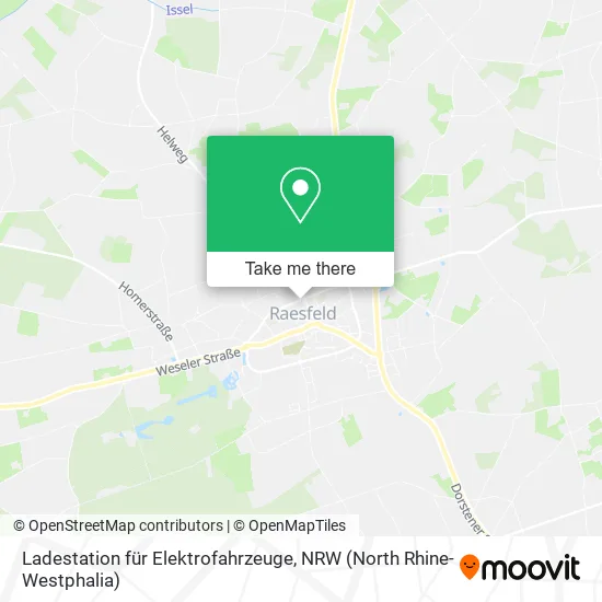 Карта Ladestation für Elektrofahrzeuge
