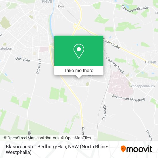 Blasorchester Bedburg-Hau map