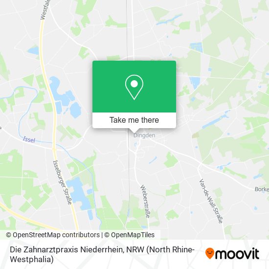 Карта Die Zahnarztpraxis Niederrhein