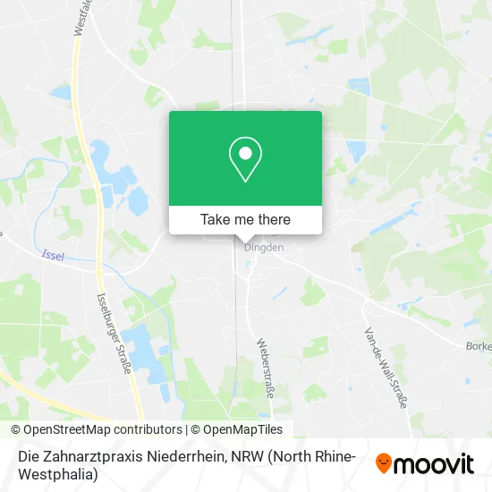 Карта Die Zahnarztpraxis Niederrhein