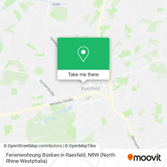 Карта Ferienwohnung Büsken in Raesfeld