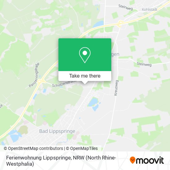 Ferienwohnung Lippspringe map