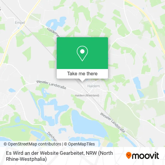 Карта Es Wird an der Website Gearbeitet
