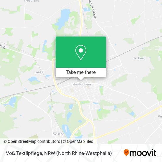Voß Textilpflege map