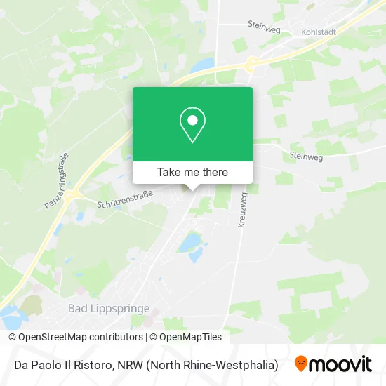 Карта Da Paolo Il Ristoro