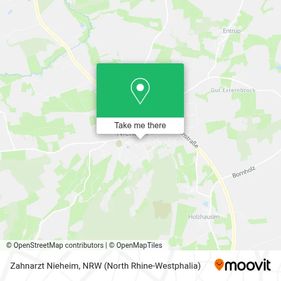 Zahnarzt Nieheim map