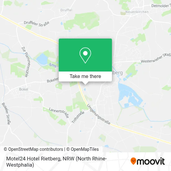 Motel24 Hotel Rietberg map