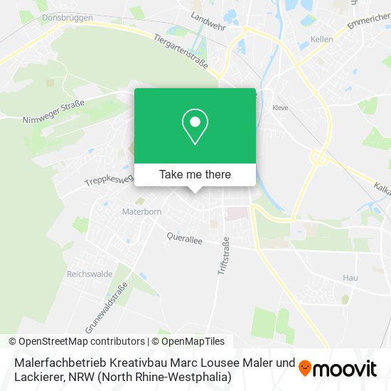 Malerfachbetrieb Kreativbau Marc Lousee Maler und Lackierer map