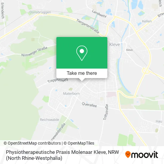 Карта Physiotherapeutische Praxis Molenaar Kleve