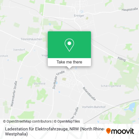 Ladestation für Elektrofahrzeuge map