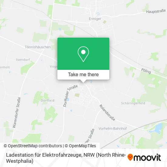Карта Ladestation für Elektrofahrzeuge