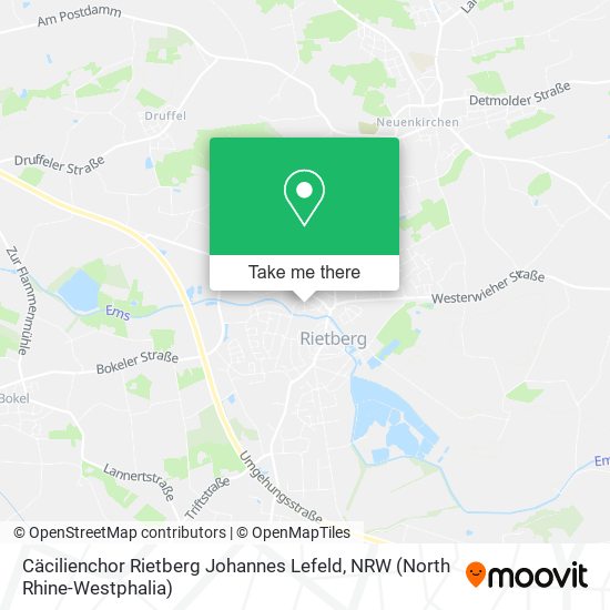 Cäcilienchor Rietberg Johannes Lefeld map