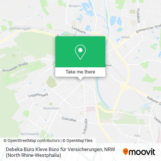 Debeka Büro Kleve Büro für Versicherungen map