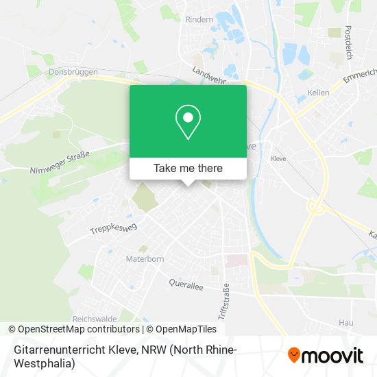 Gitarrenunterricht Kleve map