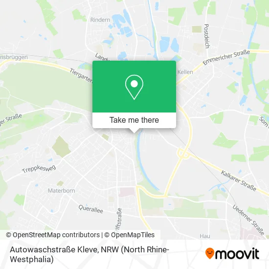 Карта Autowaschstraße Kleve