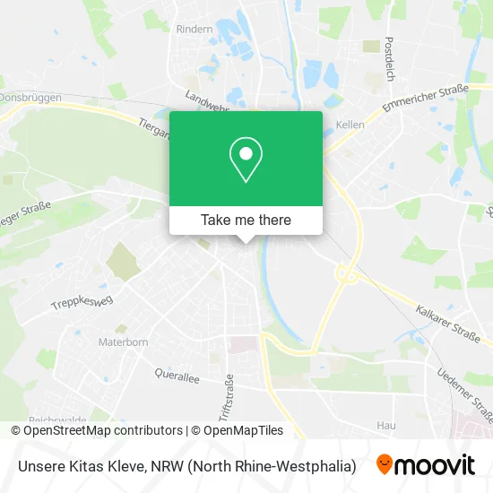 Карта Unsere Kitas Kleve