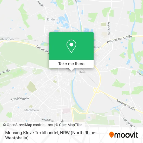 Карта Mensing Kleve Textilhandel