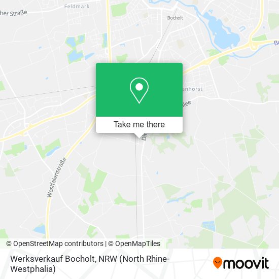 Werksverkauf Bocholt map
