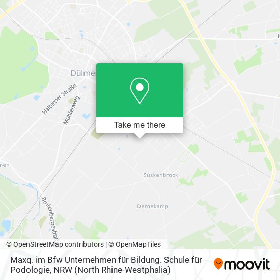 Карта Maxq. im Bfw Unternehmen für Bildung. Schule für Podologie