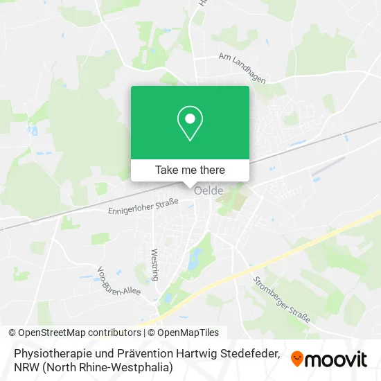 Карта Physiotherapie und Prävention Hartwig Stedefeder