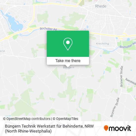 Büngern Technik Werkstatt für Behinderte map