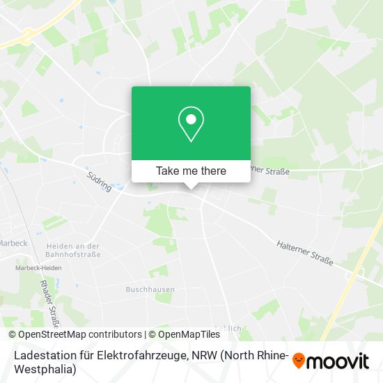 Ladestation für Elektrofahrzeuge map