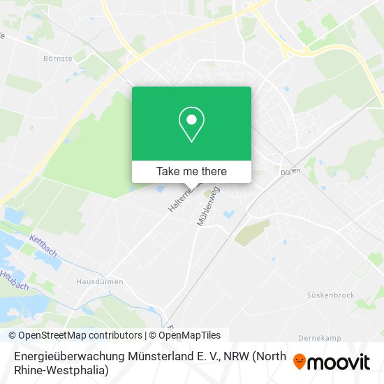 Карта Energieüberwachung Münsterland E. V.