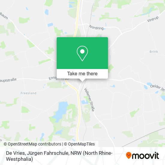 De Vries, Jürgen Fahrschule map