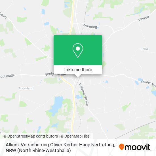 Allianz Versicherung Oliver Kerber Hauptvertretung map