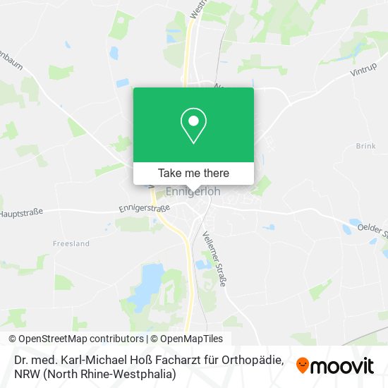 Dr. med. Karl-Michael Hoß Facharzt für Orthopädie map