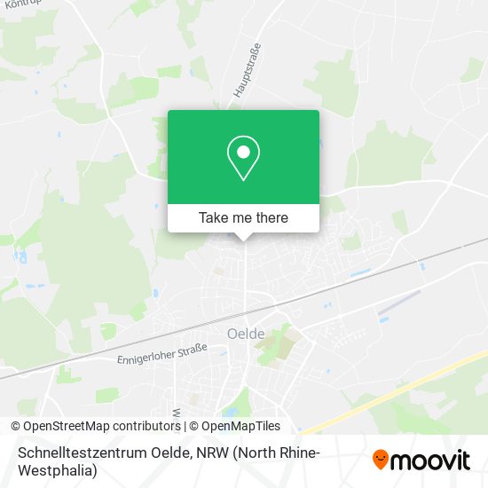 Schnelltestzentrum Oelde map