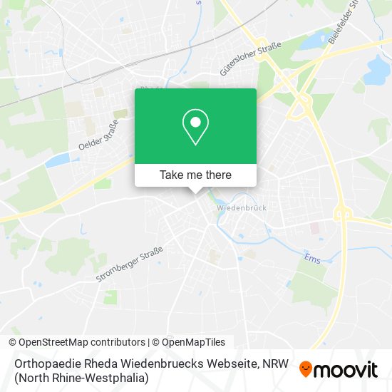 Orthopaedie Rheda Wiedenbruecks Webseite map