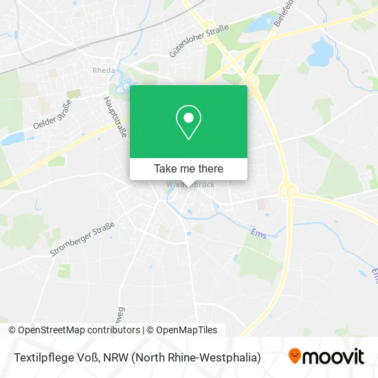 Карта Textilpflege Voß