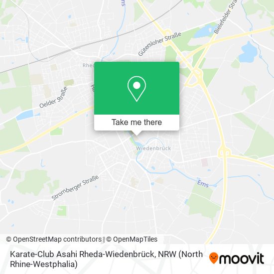 Karate-Club Asahi Rheda-Wiedenbrück map