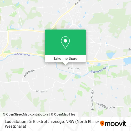 Карта Ladestation für Elektrofahrzeuge