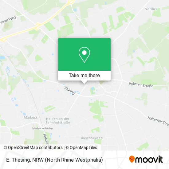 Карта E. Thesing